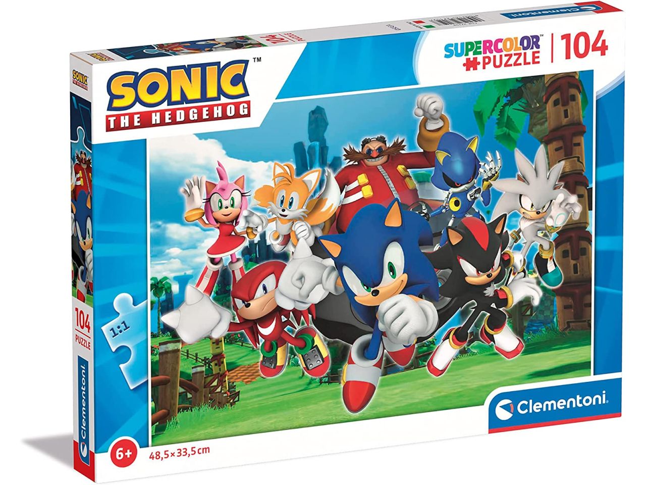 Sonic Supercolor Puzzle Puzzle Cartoni Animati 104 pezzi - Clementoni