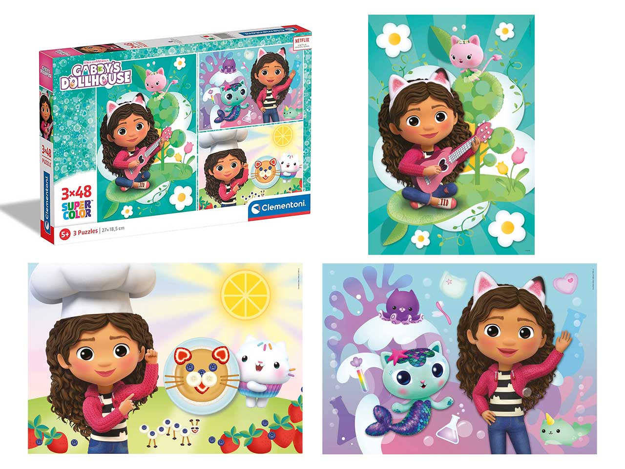 Puzzle 3x48 gabby's dollhouse