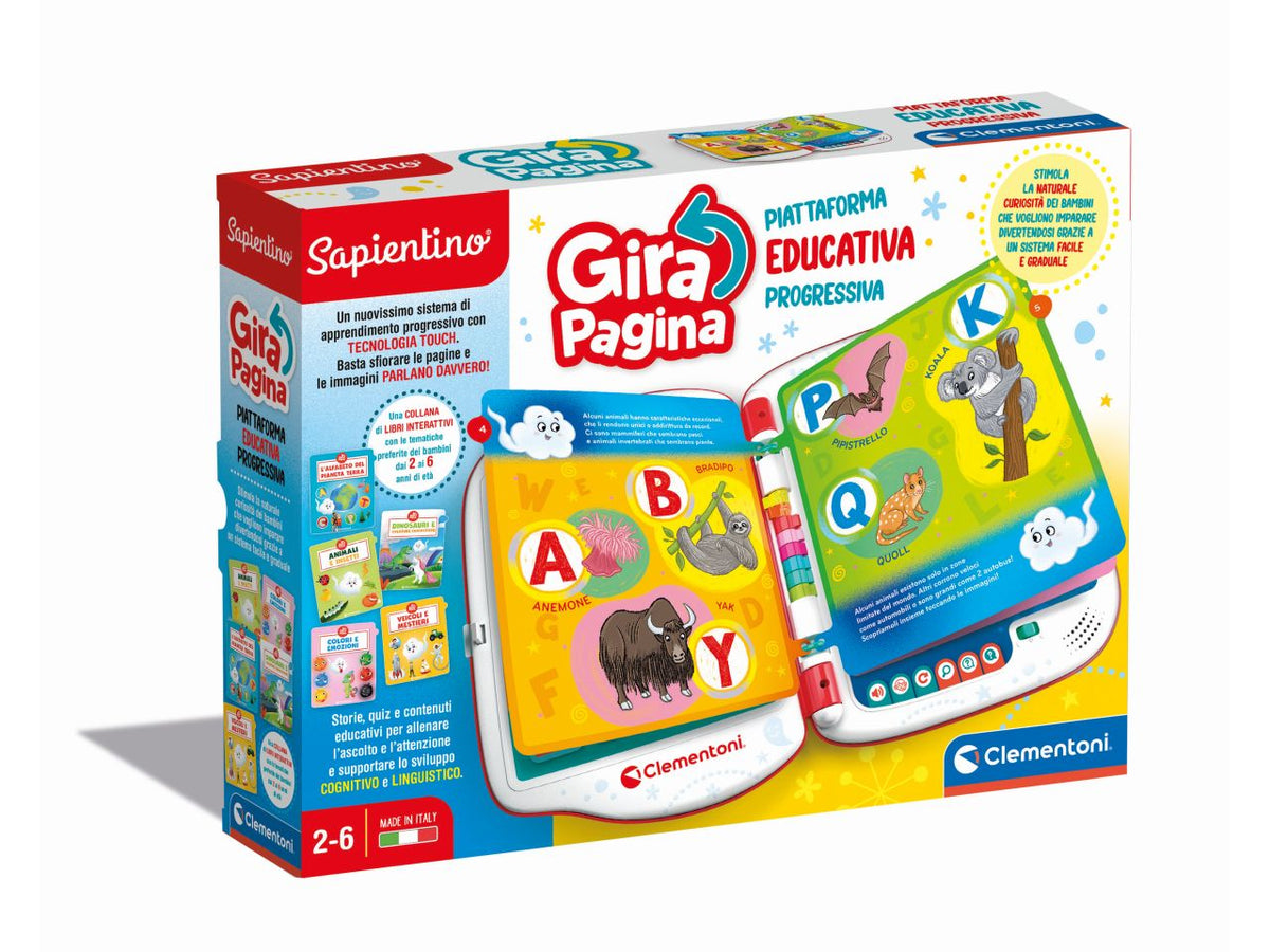 Sapientino Girapagina Libro Educativo Interattivo Parlante - Clementoni $