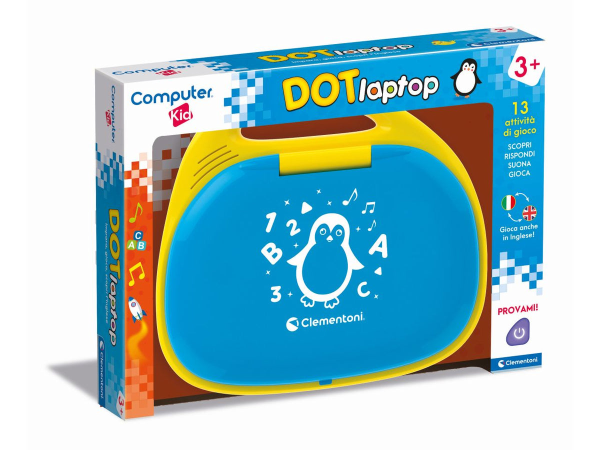 Computer Kid DOT Laptop Gioco Educativo Elettronico - Clementoni $
