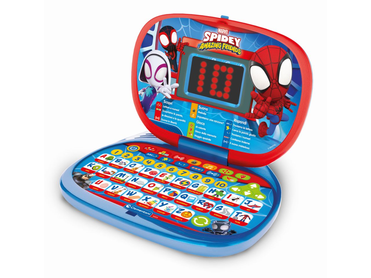 Computer Kid Marvel Spidey And His Amazing Friends Laptop Gioco Educativo Elettronico - Clementoni