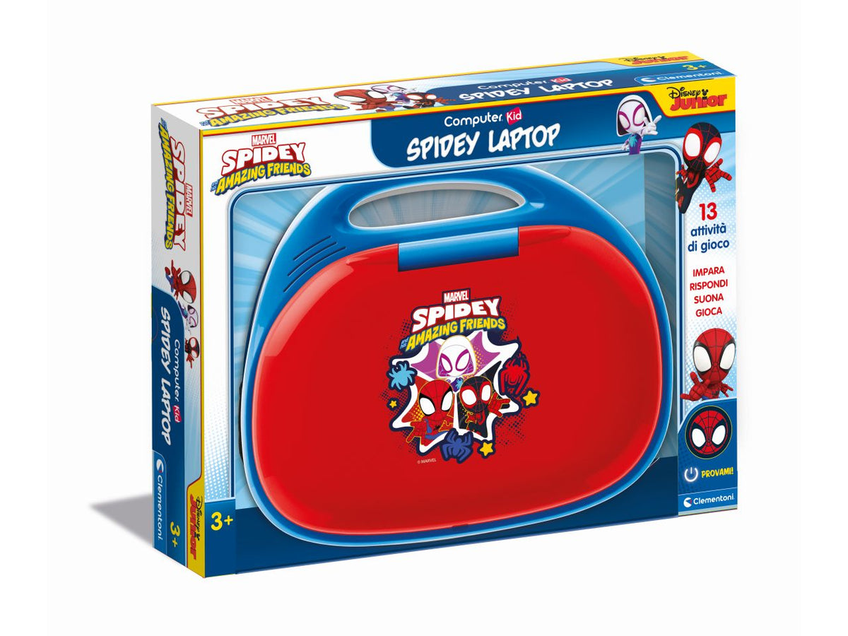 Computer Kid Marvel Spidey And His Amazing Friends Laptop Gioco Educativo Elettronico - Clementoni