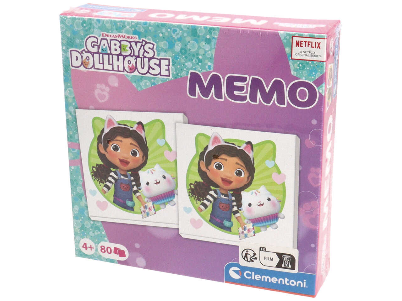 Clementoni memo games gabby's dollhouse
