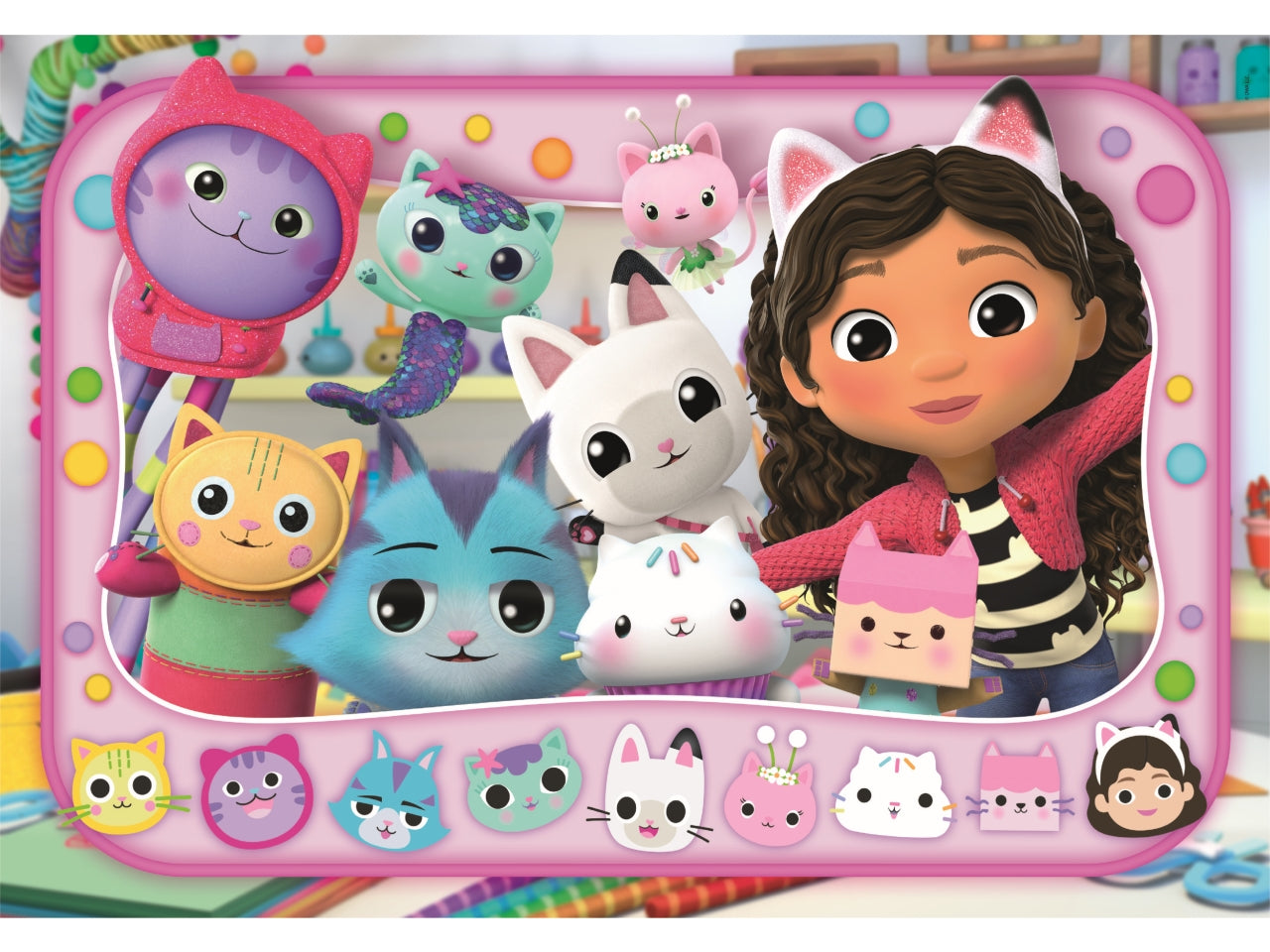 Puzzle da 60 pezzi maxi Gabby Dollhouse