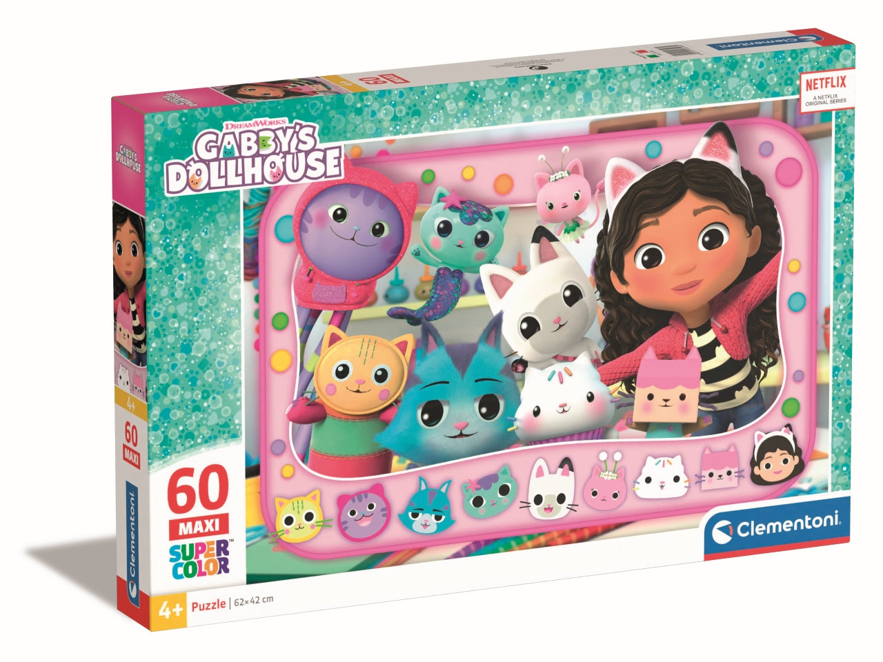 Puzzle da 60 pezzi maxi Gabby Dollhouse