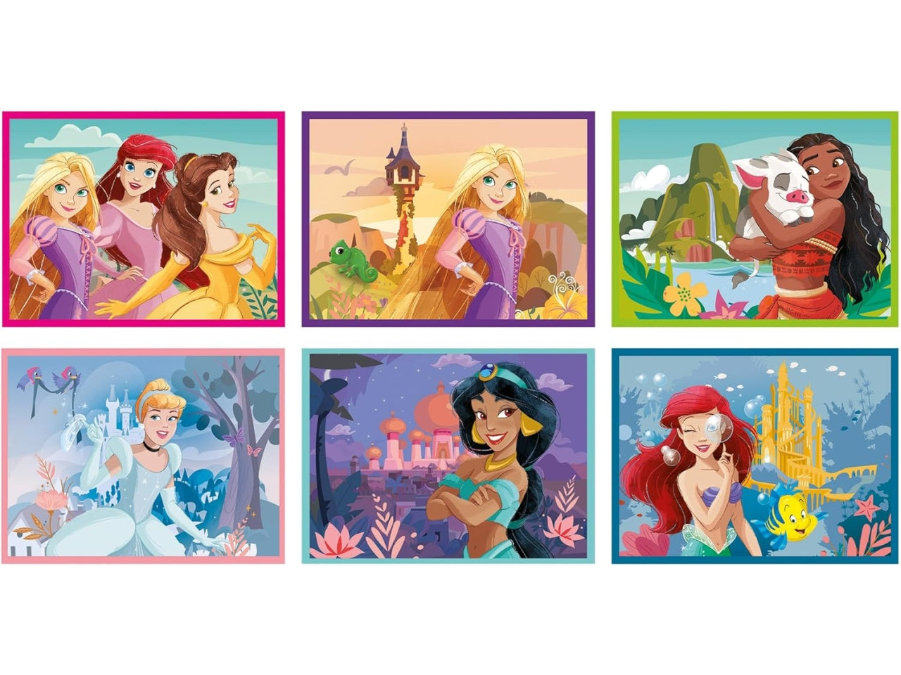 Disney princess Puzzle da cubi 12 pezzi
