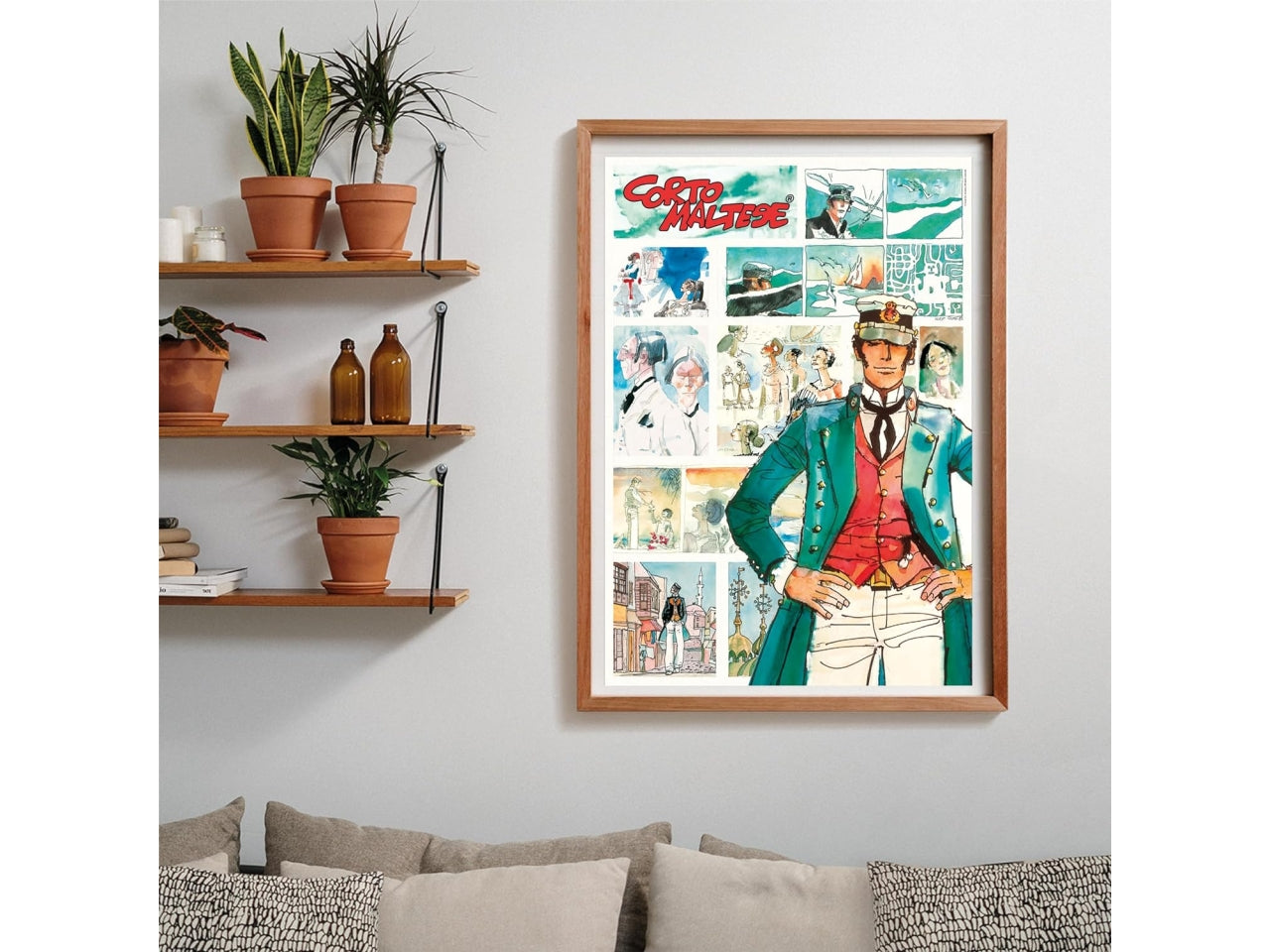 Puzzle 1000 pezzi fumetto Corto Maltese, 50x70 cm con poster incluso, Made in Italy - Clementoni