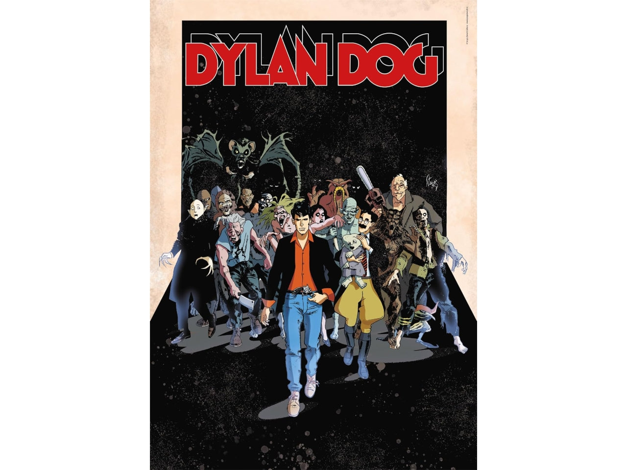Puzzle 1000 pezzi Dylan Dog, 50x70 cm con poster incluso, 18+ anni, Made in Italy - Clementoni