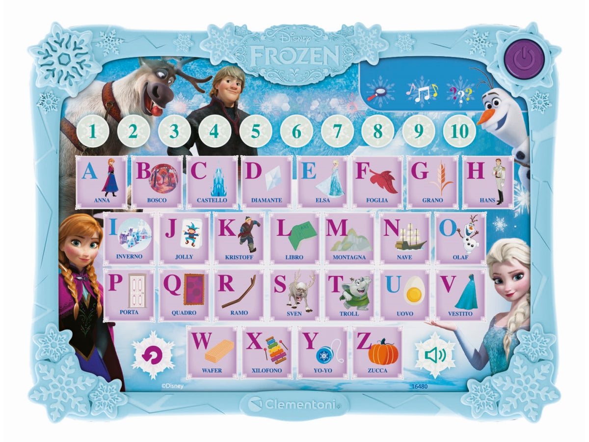 Pad Frozen Alphabet: Divertimento Educativo per Bambini dai 4 Anni - Clementoni $