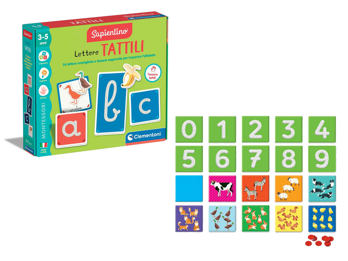 Montessori lettere tattili
