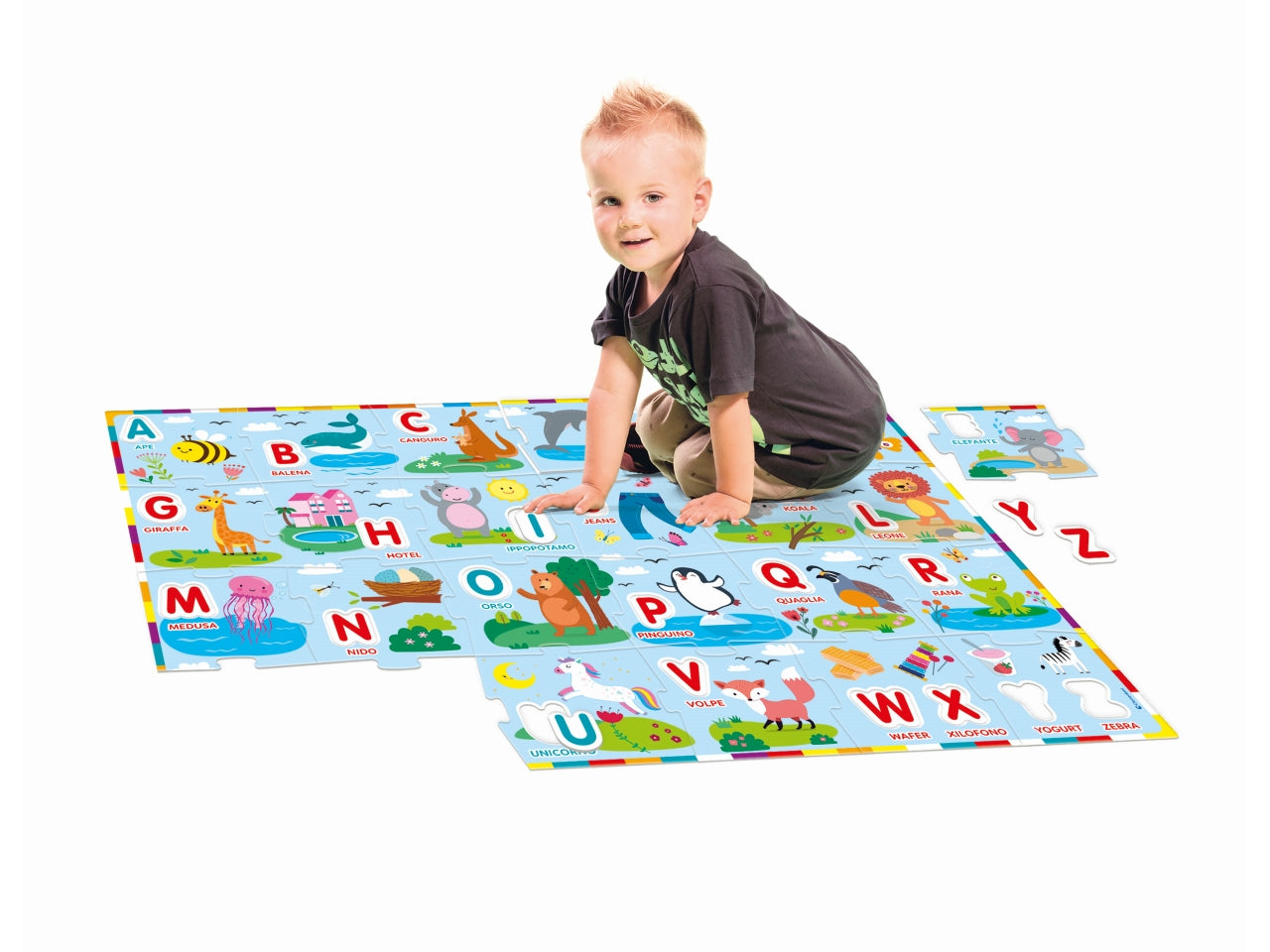 Puzzle gigante dell'alfabeto