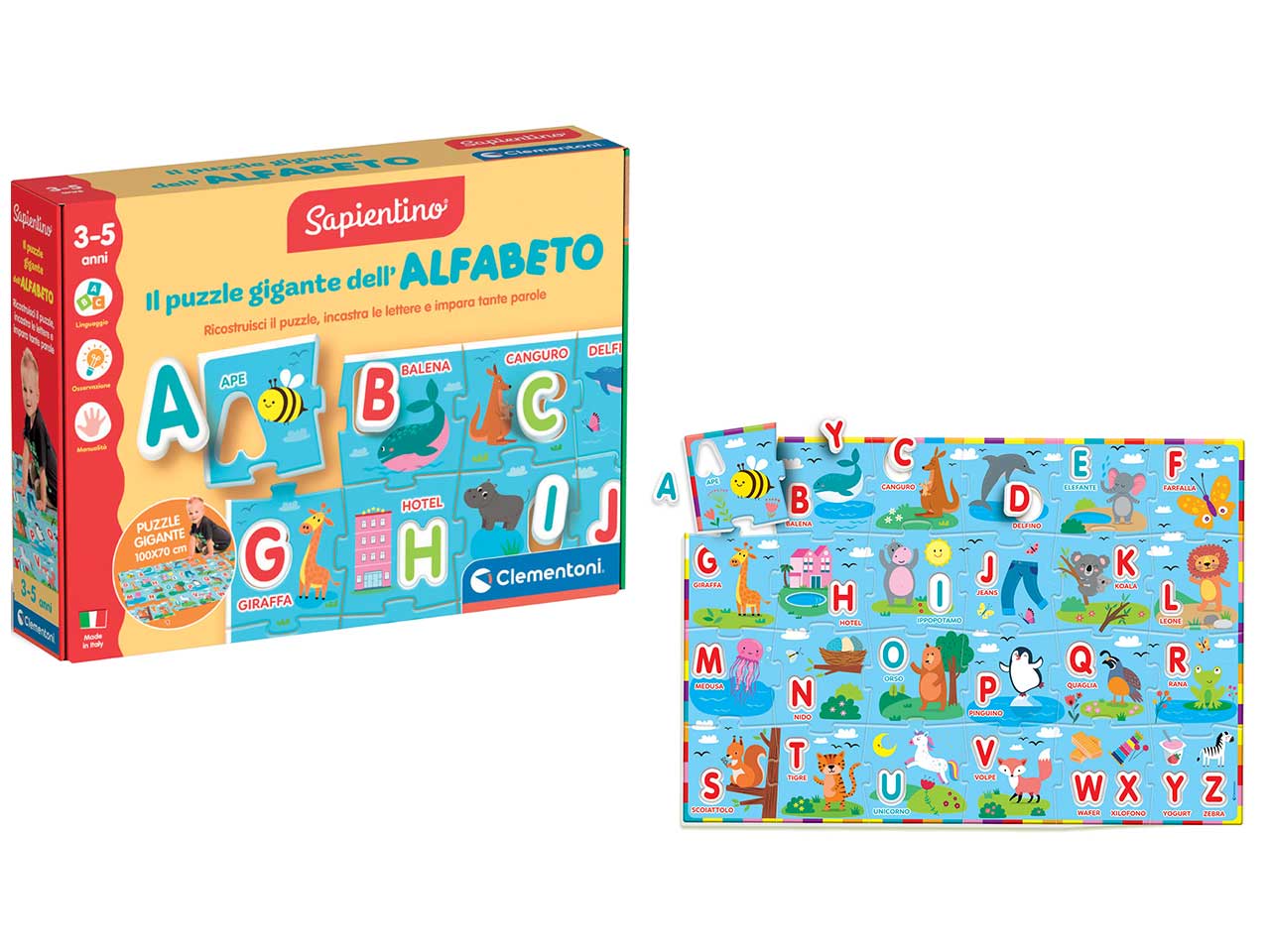 Puzzle gigante dell'alfabeto