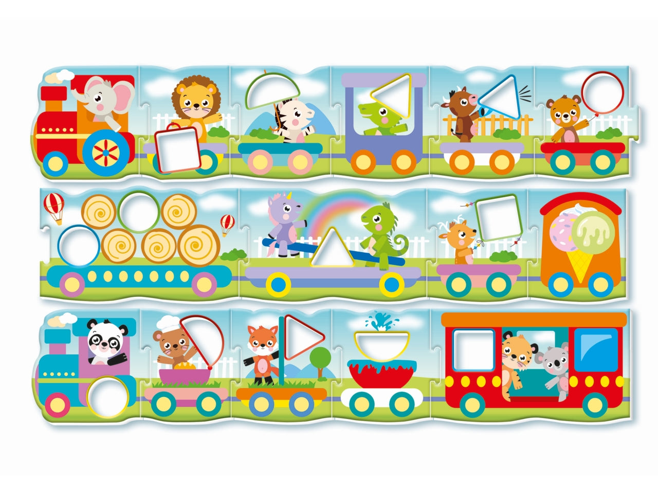 Montessori baby trenino forme