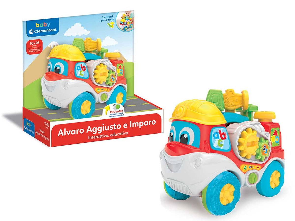 Camion giocattolo Tool Truck 24 per Attività , Coloratissimo e Interattivo - Clementoni