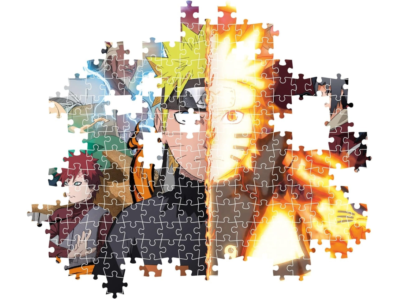 Clementoni Puzzle 500 pezzi anime collection cube di Naruto Shippuden per ragazzi, Naruto vs Sasuke, 14+