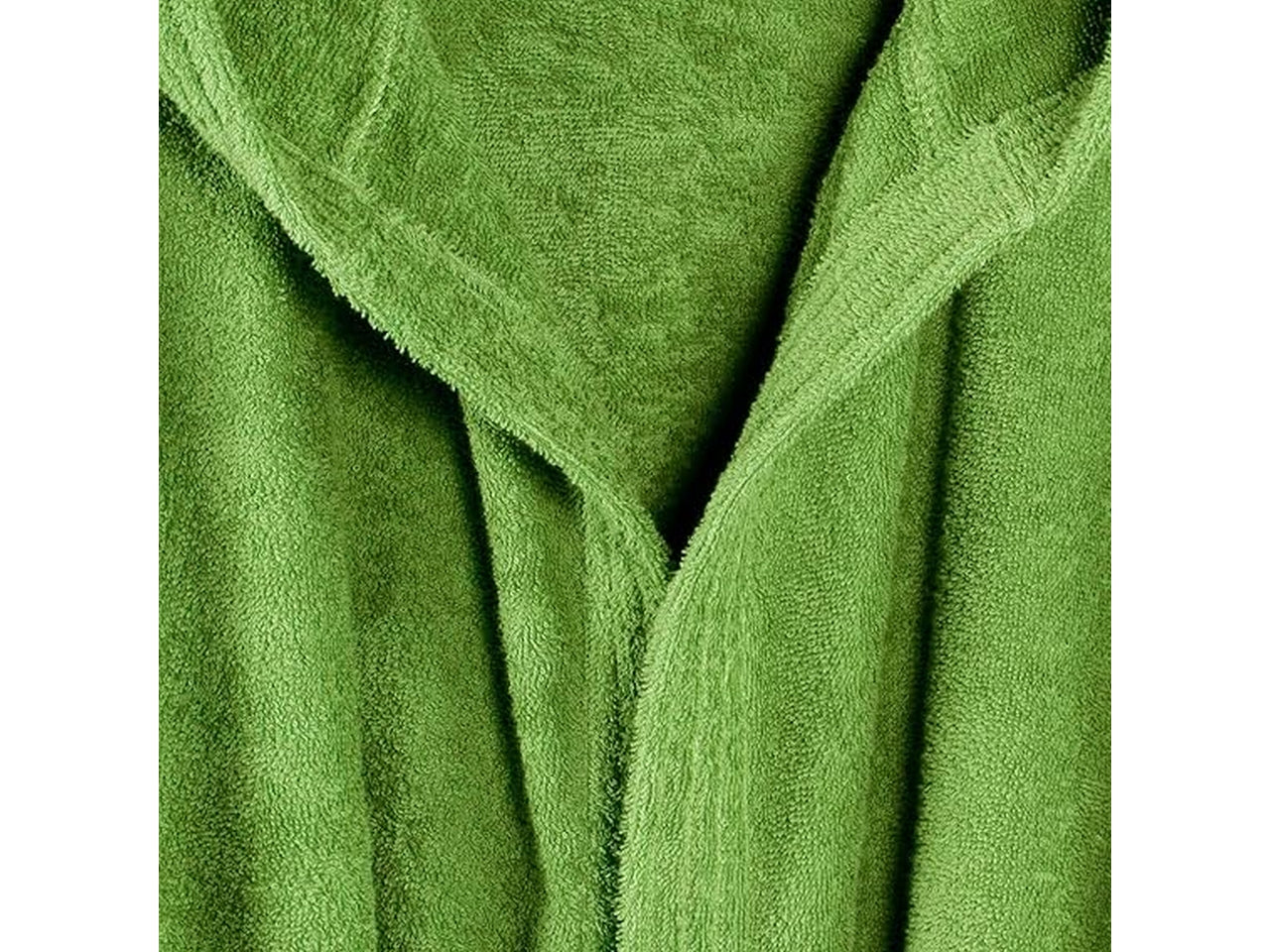 Accappatoio adulto cotone spugna 400gr/mq verde monocromatico taglia s - Caleffi