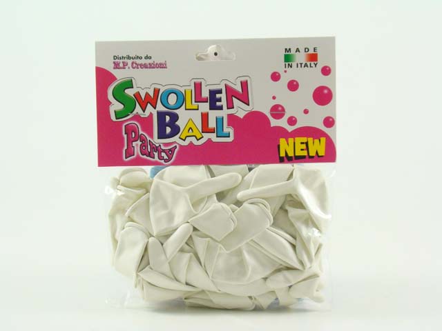 Palloncini gomma 20 pezzi bianco 1028