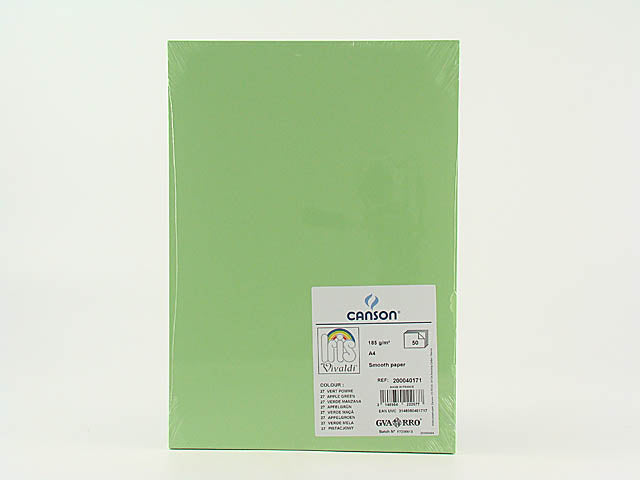 Fogli vivaldi a4 185g verde mela col.27