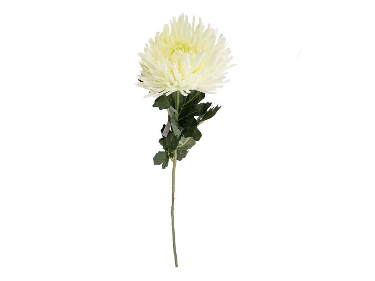 Crisantemo bianco artificiale ramo semi rigido 91x19 cm - Conti