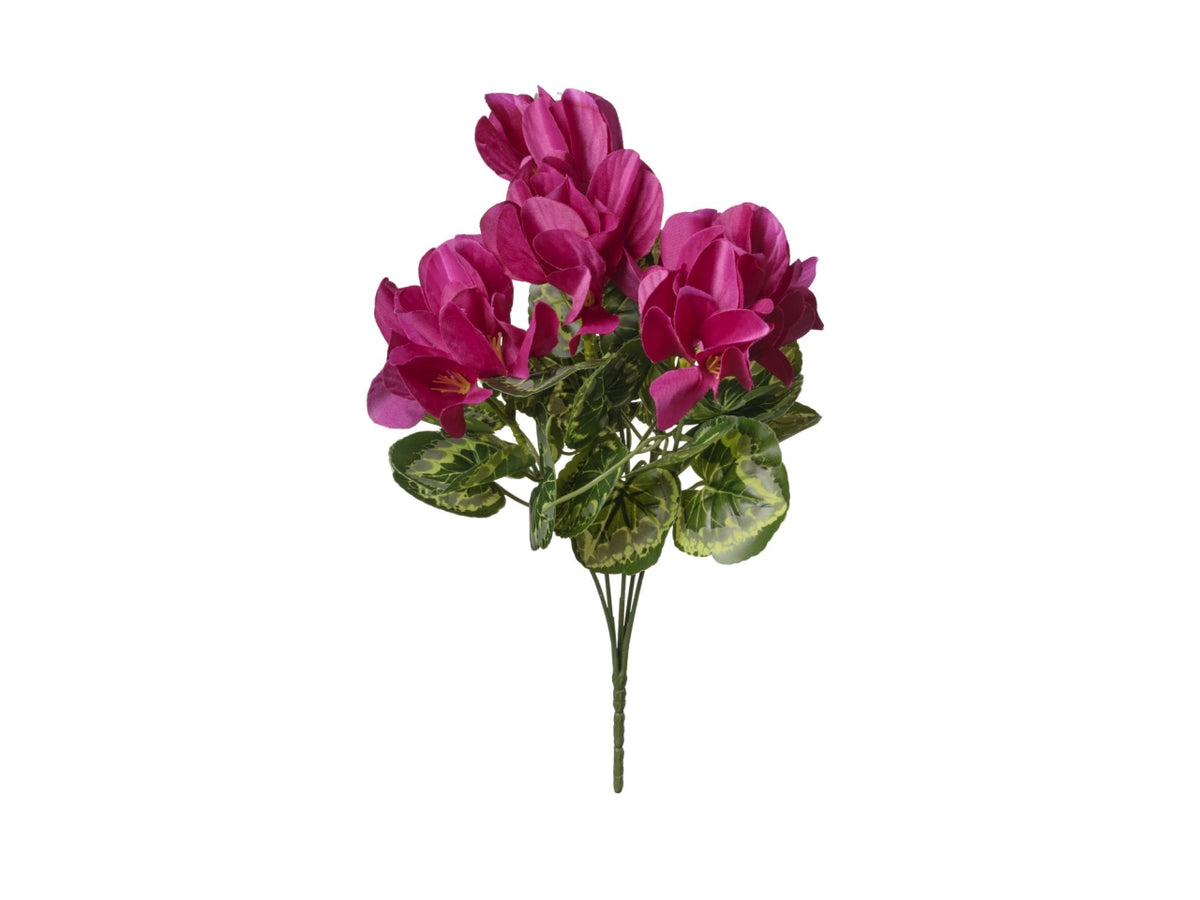 Mazzo di ciclamini fucsia 35cm