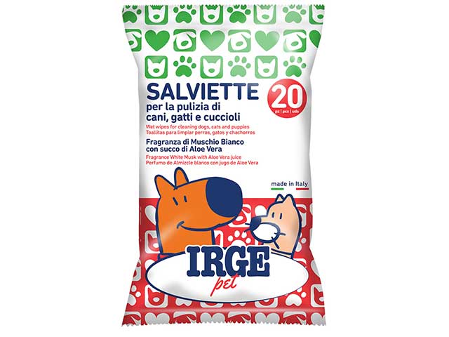 Irge salvietta per animali 20 pezzi