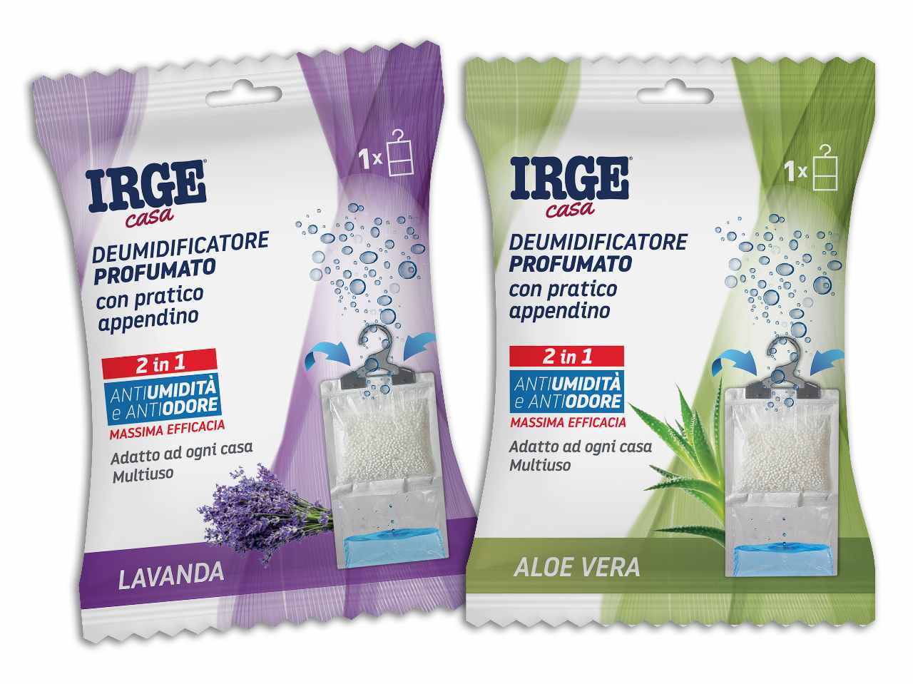 Deumidificatore Irge 500ml con appendino alla lavanda$