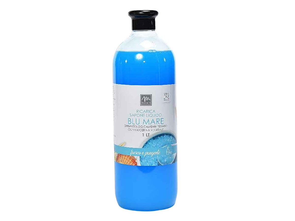 Sapone liquido fragranza blu mare ricarica da 1000ml
