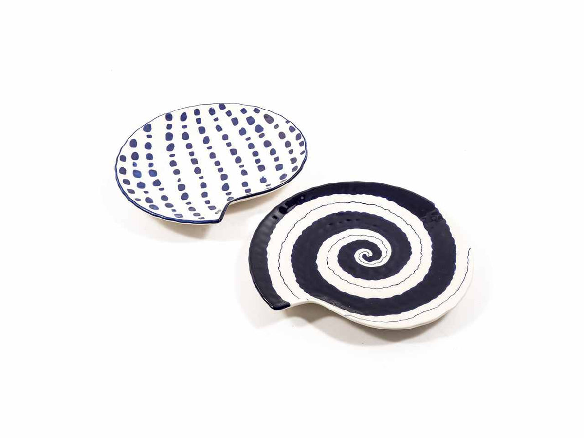 Piatto conchiglia in cer.26xh.3cm11845