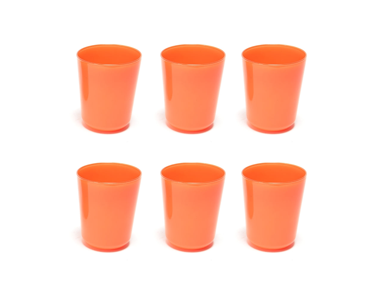Bicchiere acqua in vetro 315ml arancione opaco moderno, confezione 6 pezzi, Elegant - M Home $