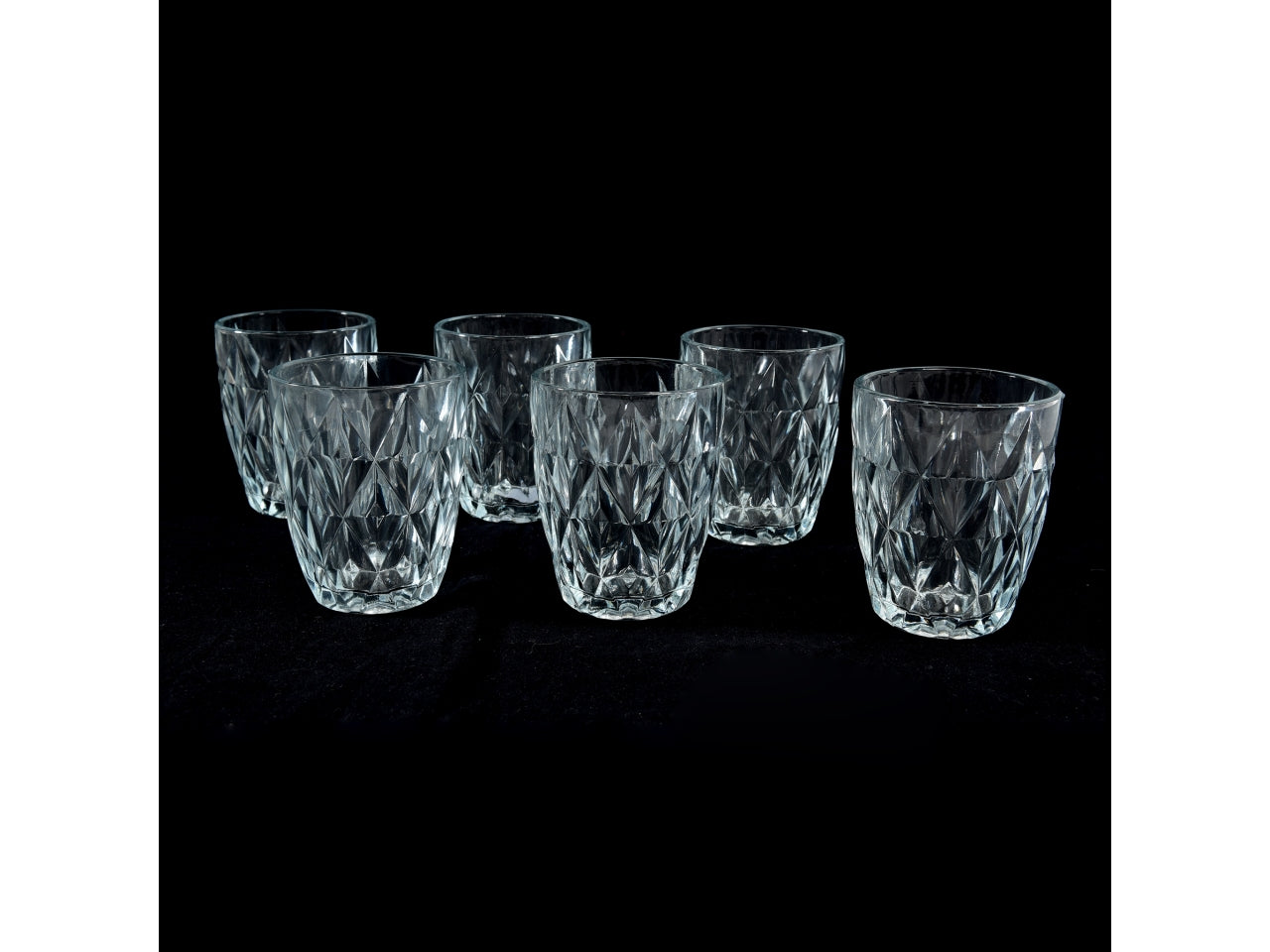 Diamante scatola con 6 bicchieri in vetro 290ml