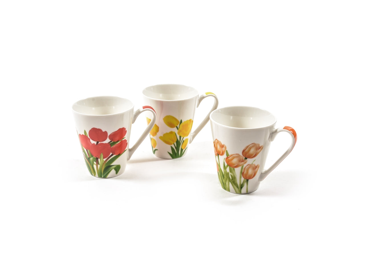 Tazza in porcellana 310ml 9x12xh.10,3cm design assortiti