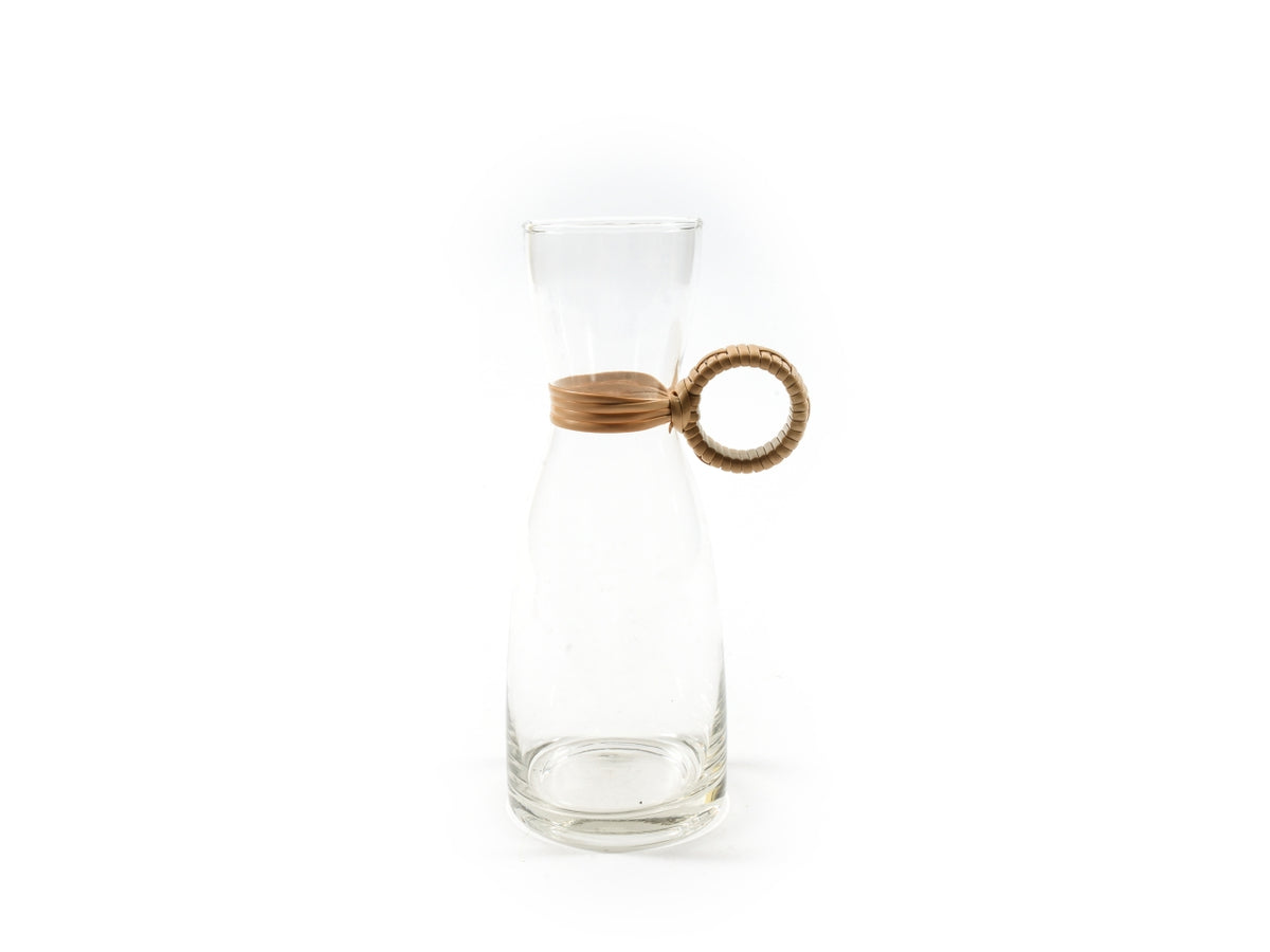 Caraffa vino in vetro con manico 1l 9,5x13xh.26cm
