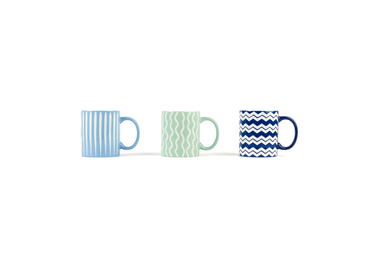 Mug in porcellana floccata 340ml d.8xh.9,5cm assortita