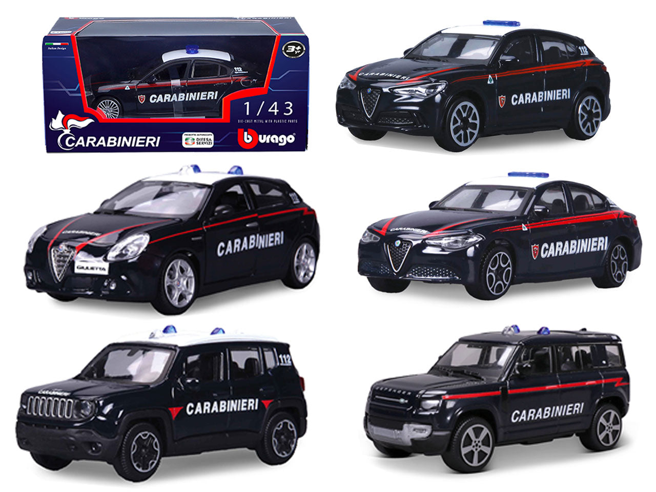 Auto scala1:43 Carabinieri