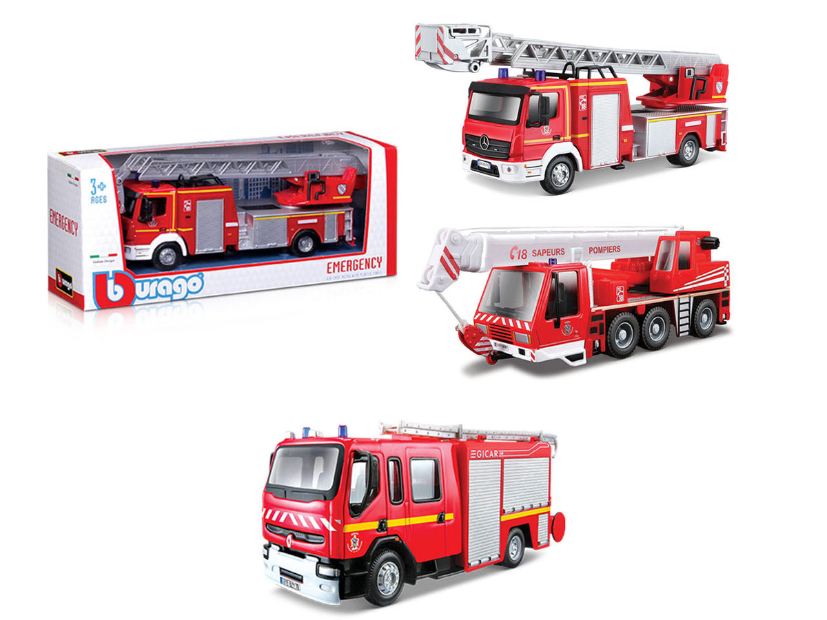 Bburago modellini camion dei Pompieri assortiti scala1:43