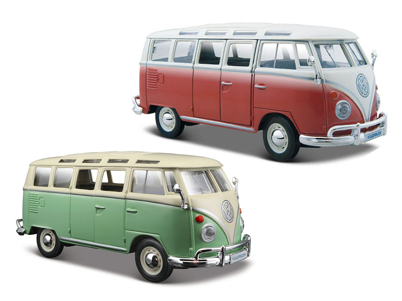 Modellino auto Volkswagen rossa e bianca scala 1:24 Maisto Special Edition $