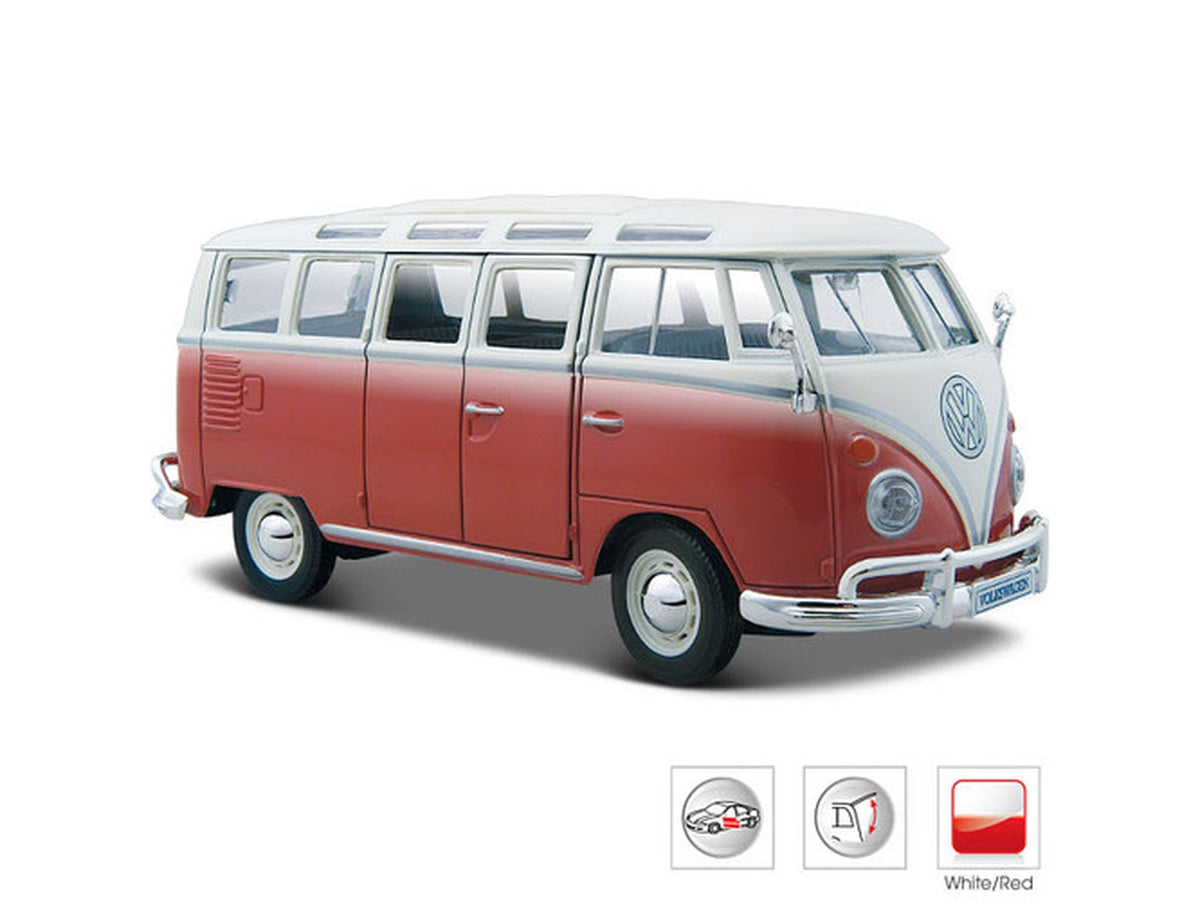 Modellino auto Volkswagen rossa e bianca scala 1:24 Maisto Special Edition $
