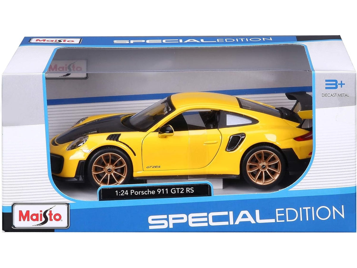Auto Porsche 911 GT2 RS giallo scala 1:24