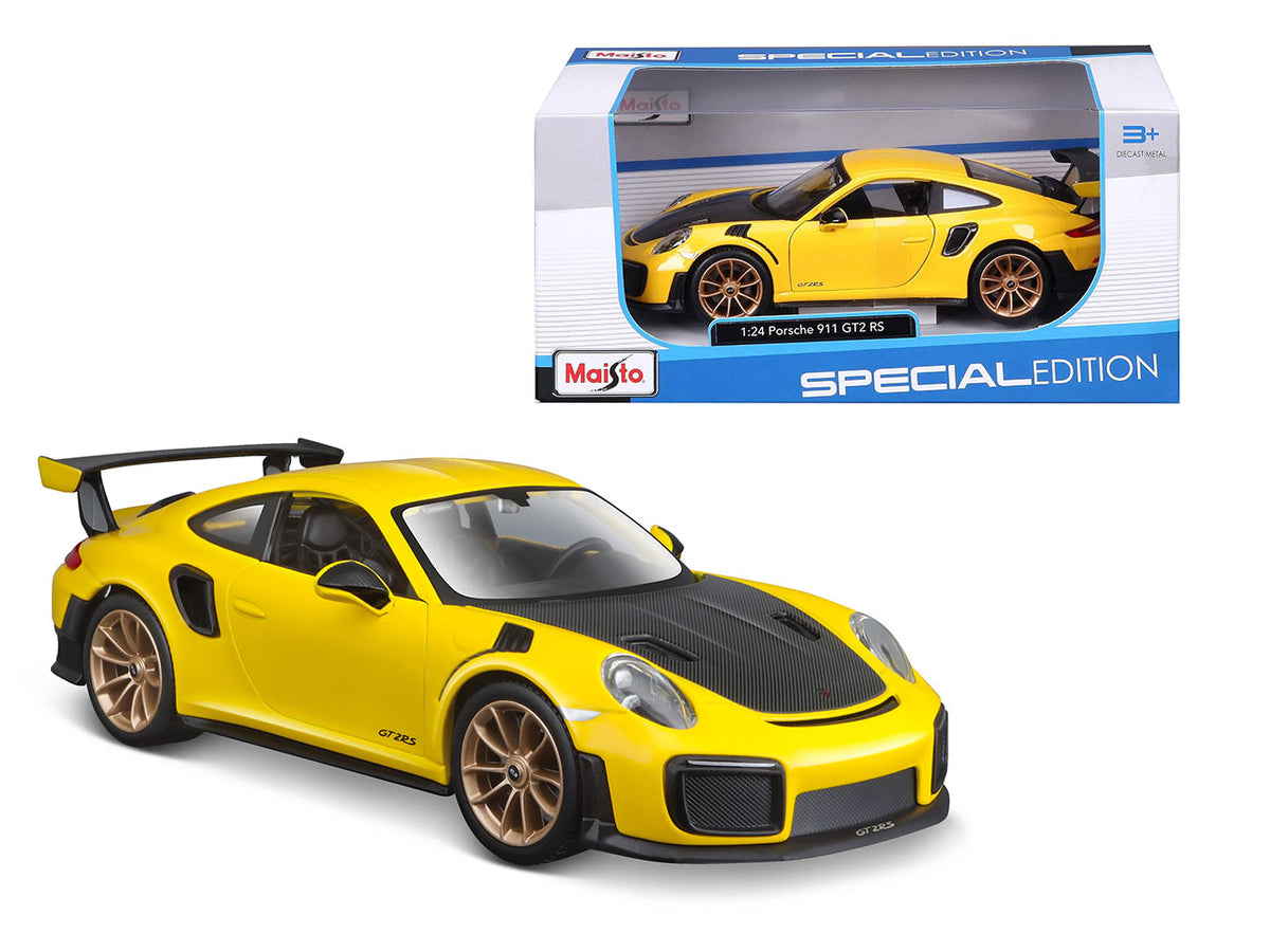 Auto Porsche 911 GT2 RS giallo scala 1:24