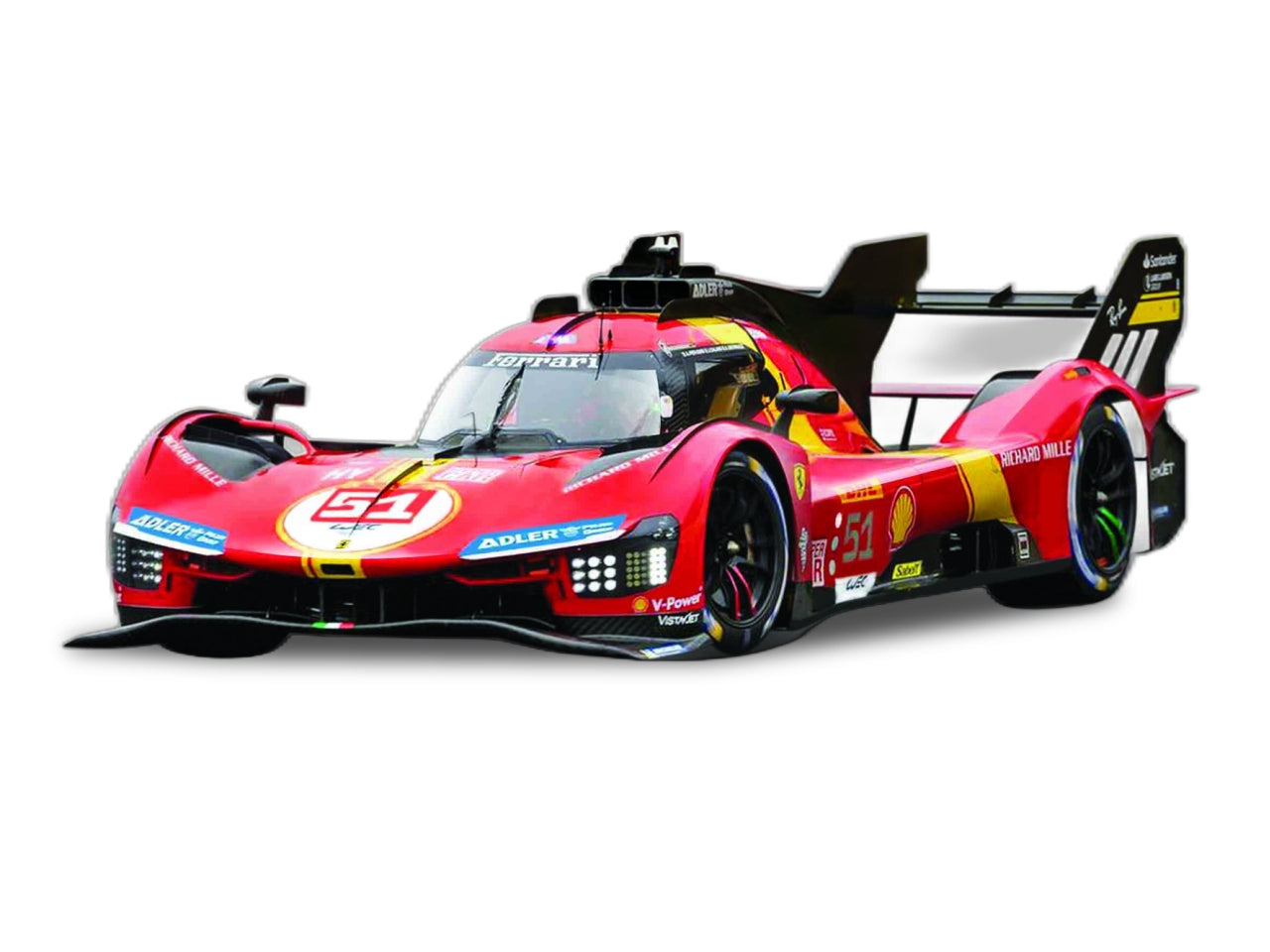 Modellino Auto Ferrari 499P LMH 2023 24h Le Mans Champion - Scala 1:24: Die-cast Rosso e Nero, Licenza Ufficiale Ferrari, Dettagli Realistici, Dimensioni 10,2x12,45x24,2 cm, Età 14+ | Bburago