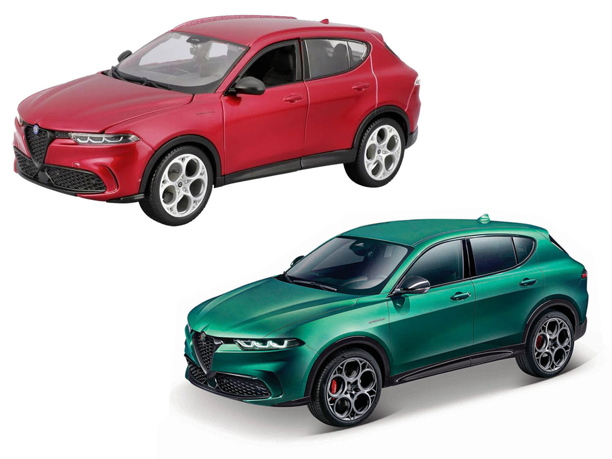 Modellino Auto Alfa Romeo Tonale - Scala 1:24: Die-cast, Licenza Ufficiale Alfa Romeo, Dettagli Realistici, Dimensioni 10,2x12,5x24,2 cm, Età 3+ | Bburago