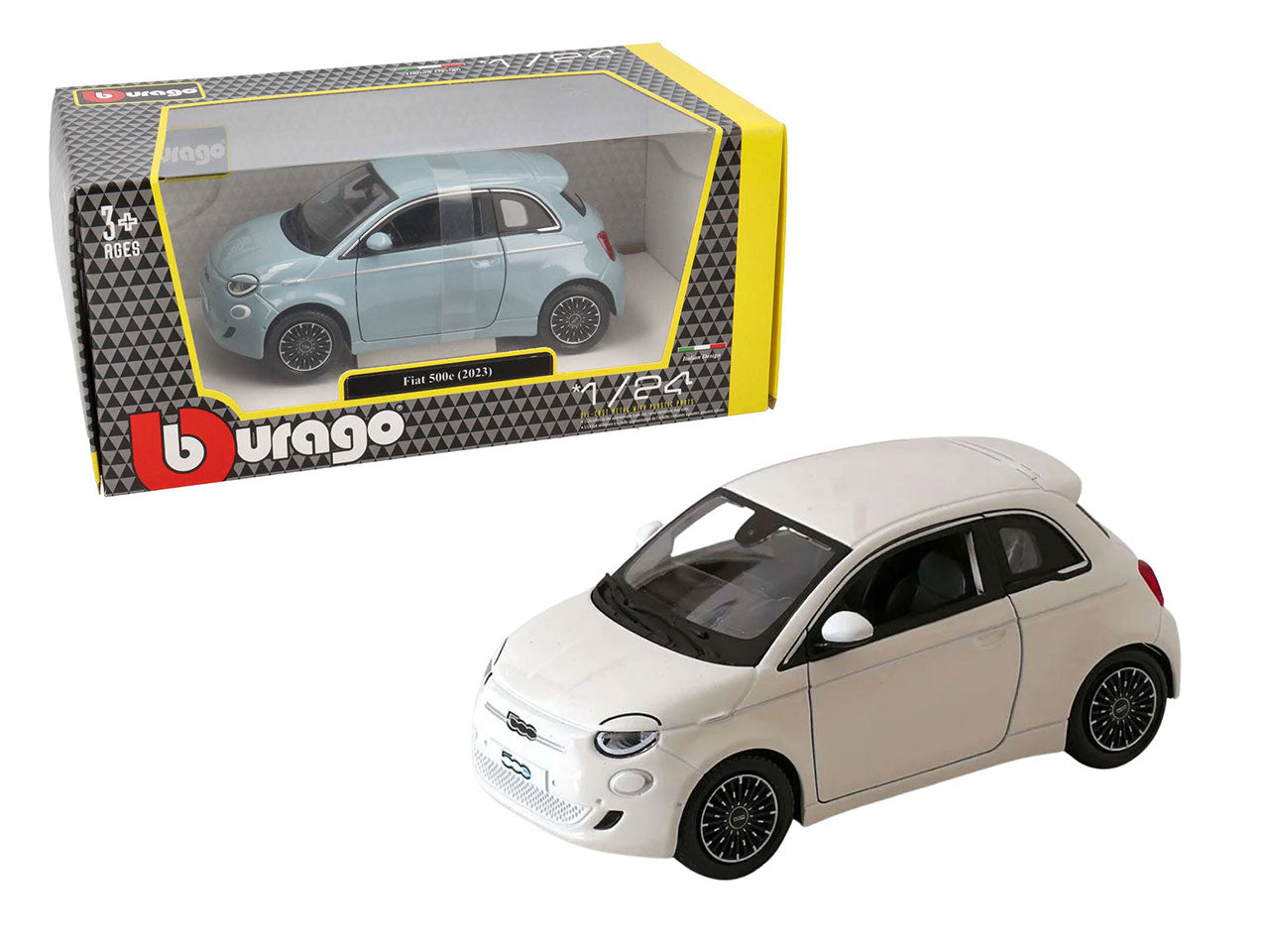 Auto Fiat 500E anno 2023 scala 1:24 $