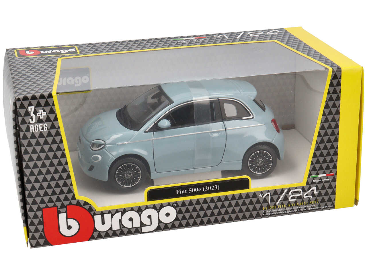 Auto Fiat 500E anno 2023 scala 1:24 $