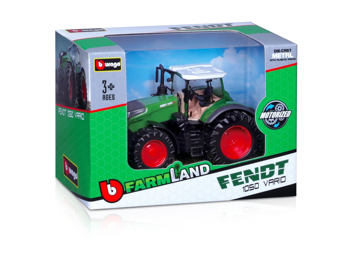 Modellino Trattori Motorizzati 10cm - Modelli Assortiti: Die-cast, Colori Assortiti, Licenze Ufficiali, Retrocarica, Dimensioni 7,9x15,2x10,7 cm, Età 3+ | Burago