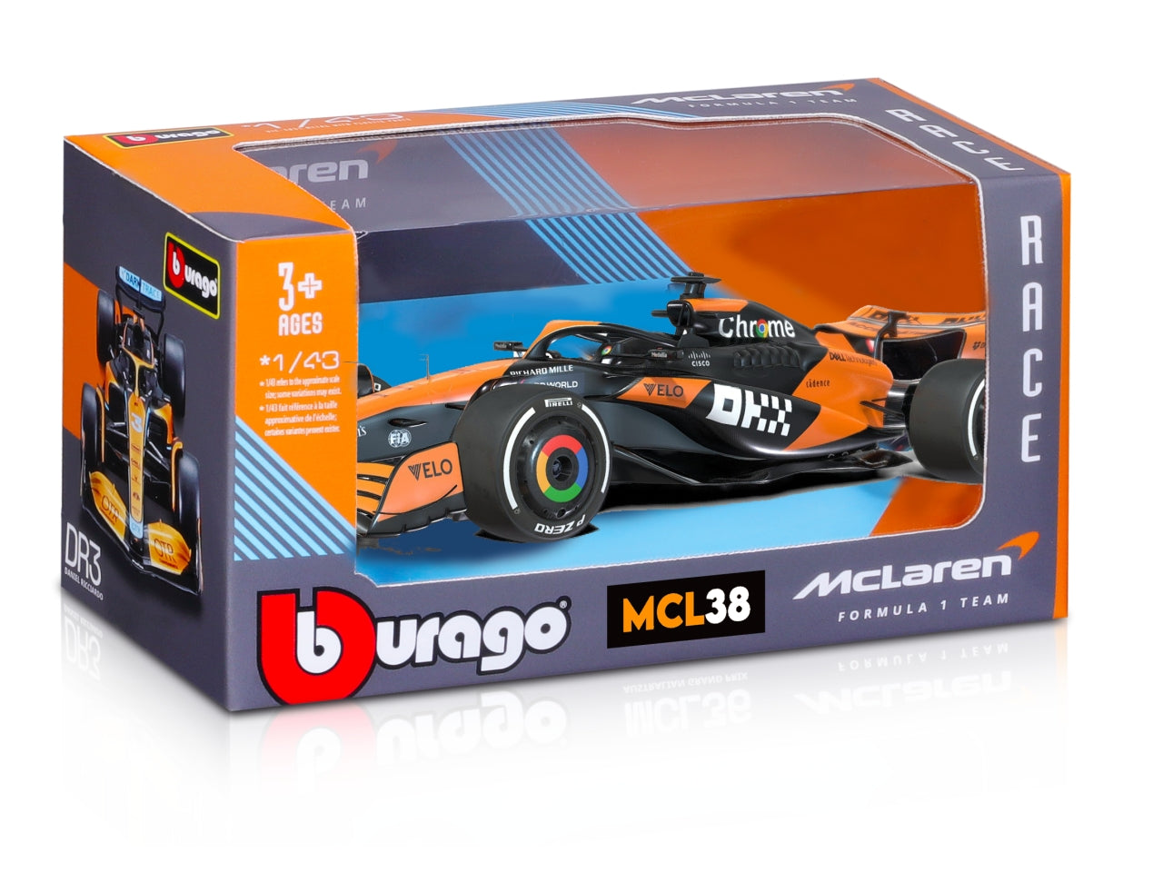 Modellino Mclaren f1 mcl 38 202481 piastrl scala 1:43 | Bburago