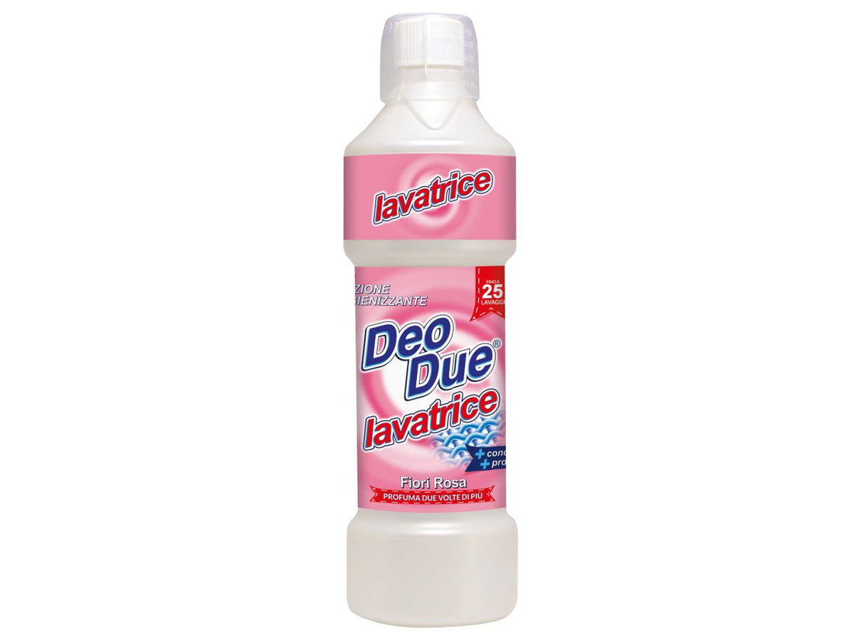 Detergente per lavatrice deo due fiori rosa capacita' 1lt misura 8,5x29x8,5cm
