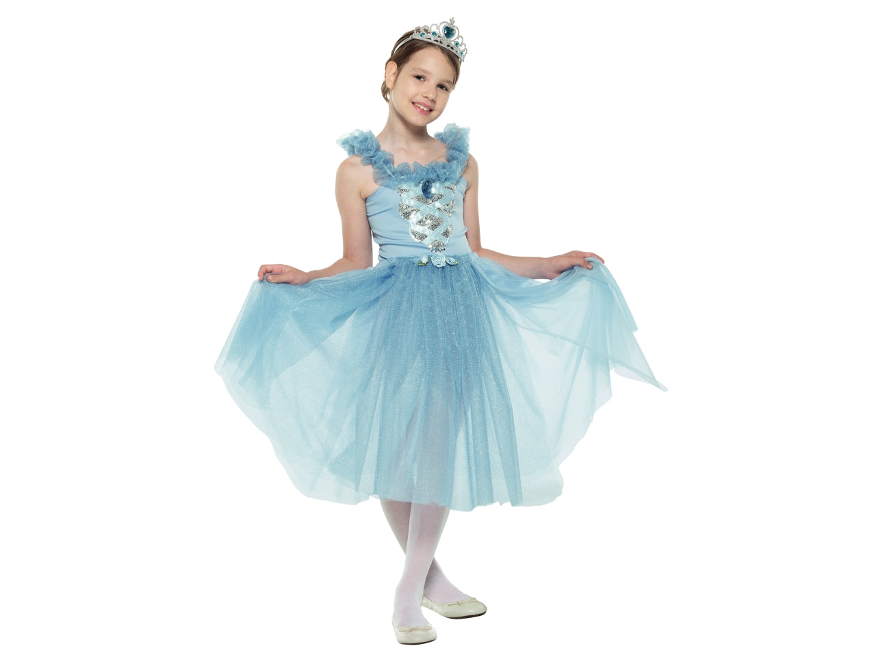 Costume Principessa Azzurra Bambina taglia unica bimbi