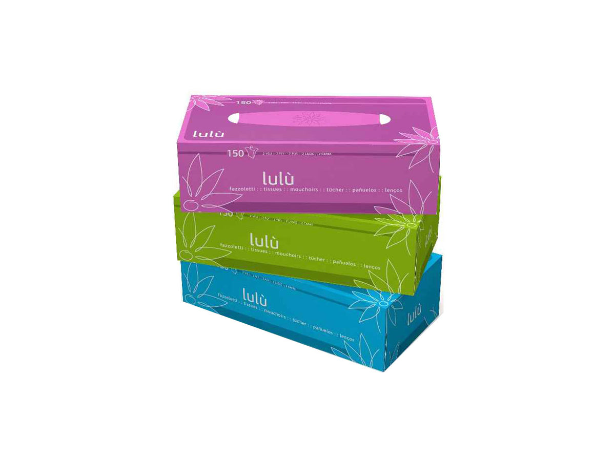 Fazzoletti velina cubo lulu 150 pezzi pfc0010083410 $