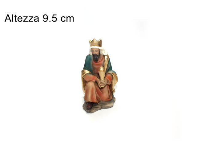 Gasparre in resina 9cm per natività da 12cm