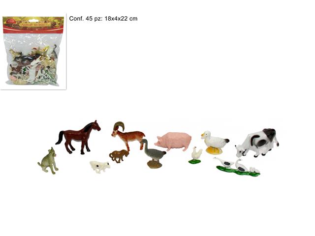 Animali assortiti in confezione da 40 pezzi